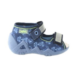 Befado gelbe Kinderschuhe 350P011 navy blau blau grau grün