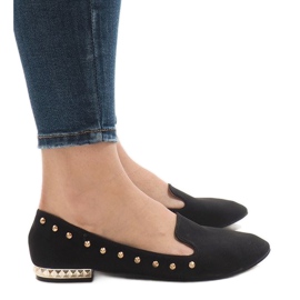 Schwarze ZHC-980 Ballerina-Loafer
