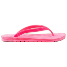 Geflochtene VINCEZA Flip-Flops rosa