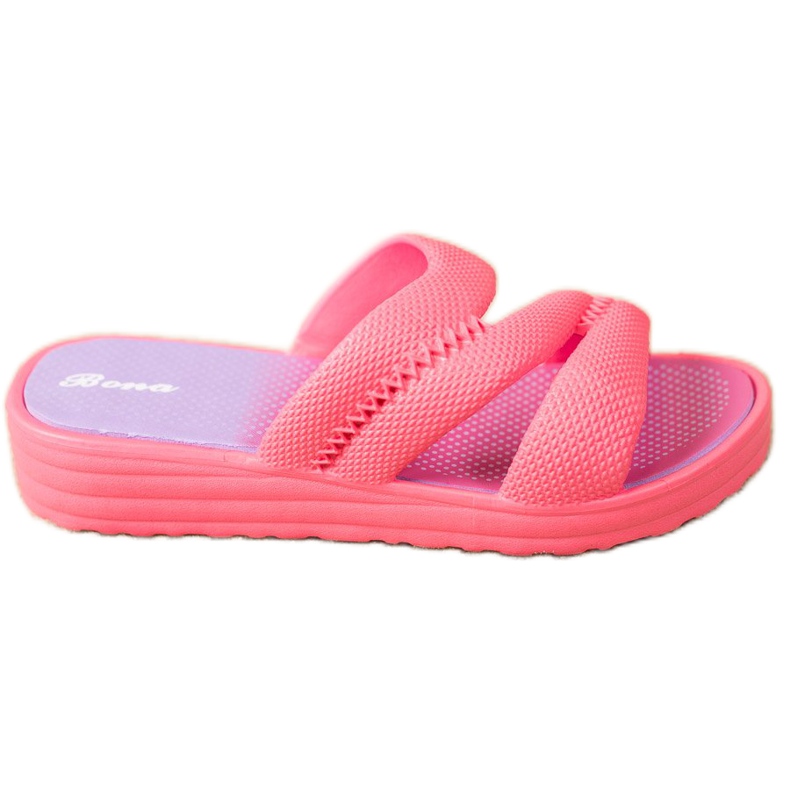 Bona Bequeme rosa Hausschuhe