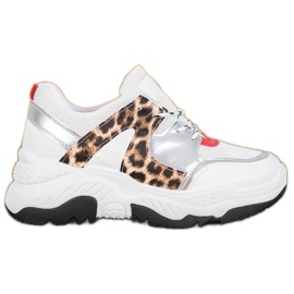 SHELOVET Modische Sneakers mit Schnürung weiß