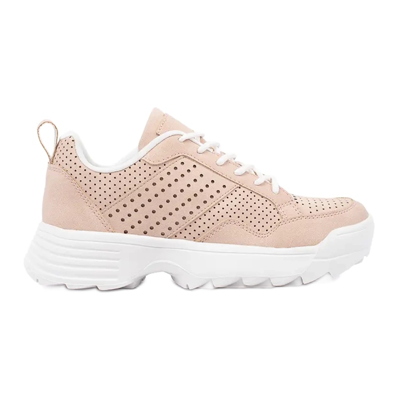 Kylie Leichte durchbrochene Sneaker rosa