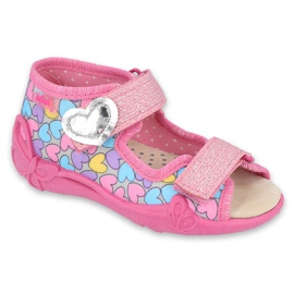 Befado gelb Kinderschuhe 342P014 rosa