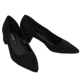 Pumps niedrige Absätze schwarz 3837 Black