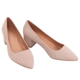Pumps niedrige Absätze beige 3837 Nude