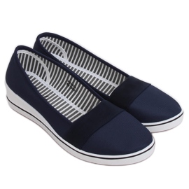 Marineblaue Ballerinas S81B001 Blau