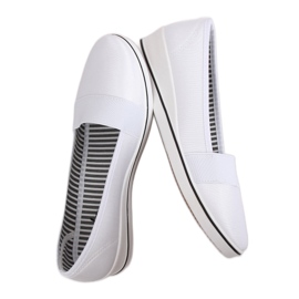 Weiße Keilballerinas S81B001 Weiß