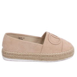 Beige Espadrilles für Damen T341P Beige