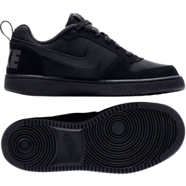 Nike Court Borough Low Gs 839985 001 schwarz