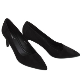 Schwarz AF05P Schwarze asymmetrische Pumps