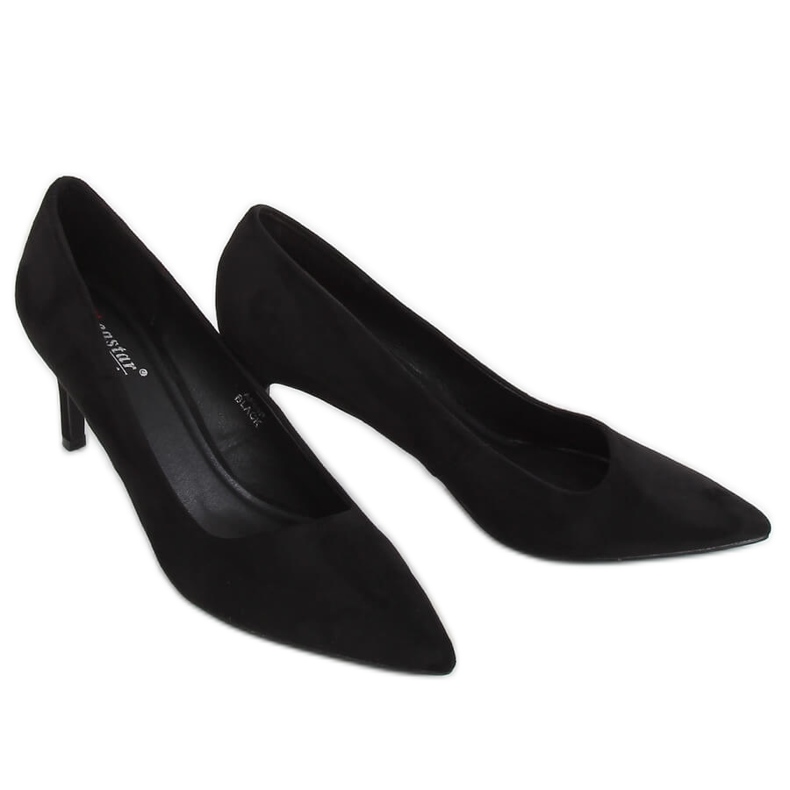 Schwarz AF05P Schwarze asymmetrische Pumps