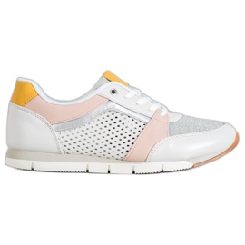 Kylie Durchbrochene Sportschuhe weiß