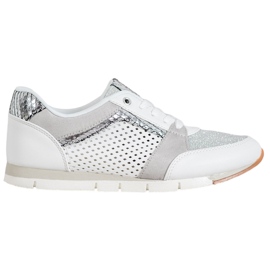 Kylie Durchbrochene Sportschuhe weiß