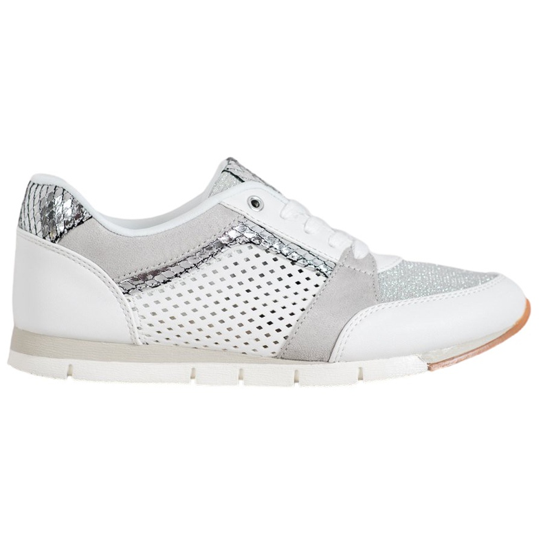 Kylie Durchbrochene Sportschuhe weiß