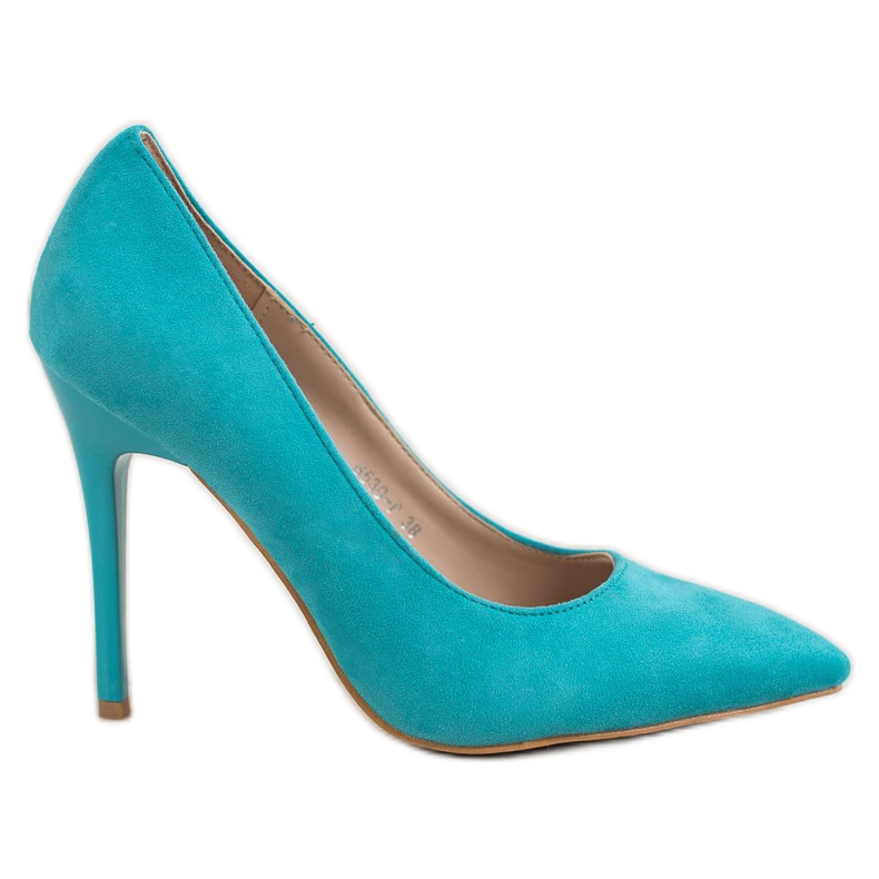 R'S Wildleder-Absätze blau