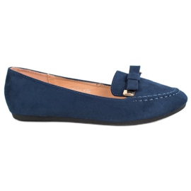 SHELOVET Ballerina mit Schleife blau