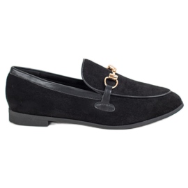 Fama Schwarze Loafer