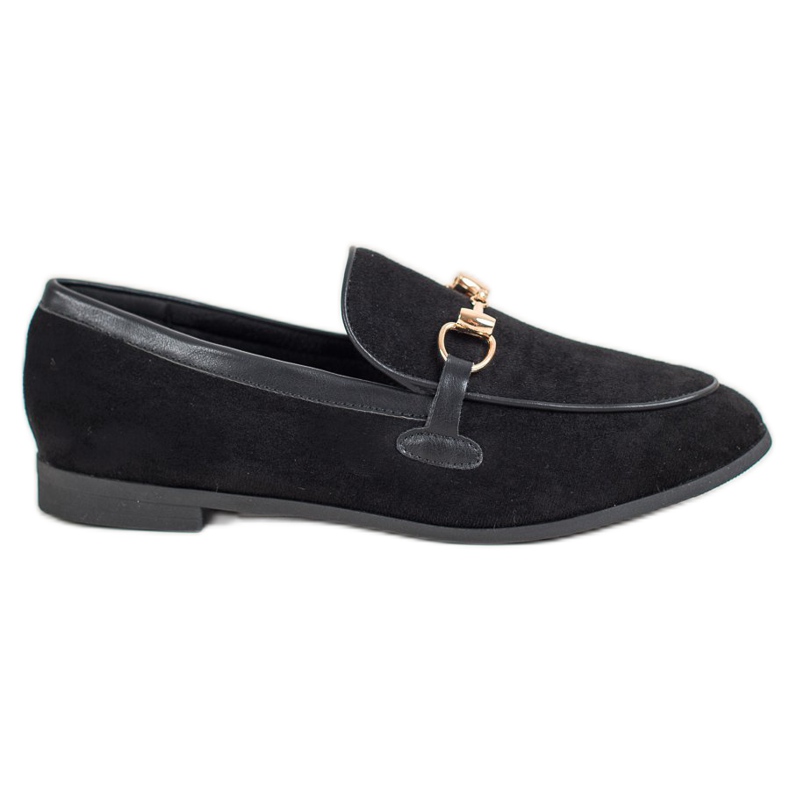 Fama Schwarze Loafer