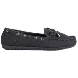 Diamantique Loafer aus Öko-Leder schwarz