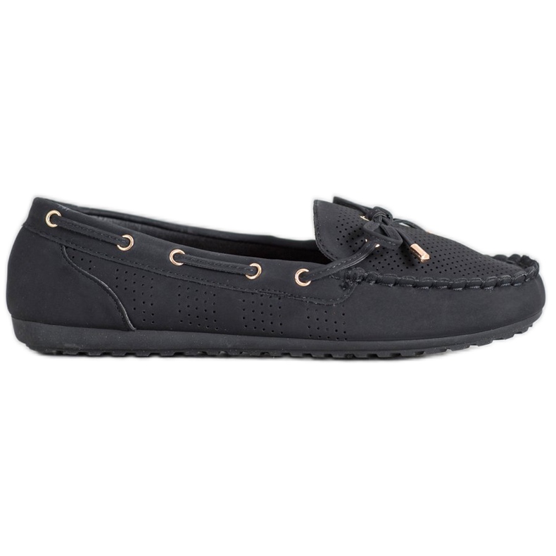 Diamantique Loafer aus Öko-Leder schwarz