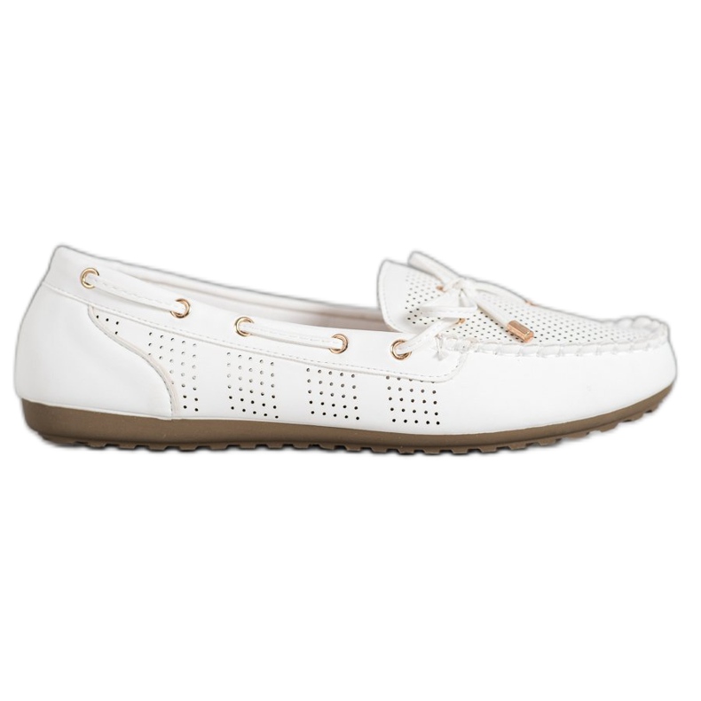 Diamantique Loafer aus Öko-Leder weiß