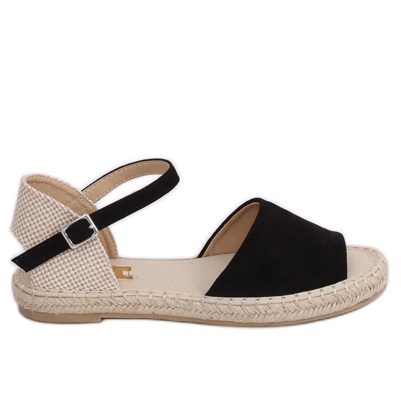 Schwarze BB28P Schwarze Espadrilles braun