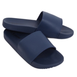 Marineblaue Damenhausschuhe CK78P Blau