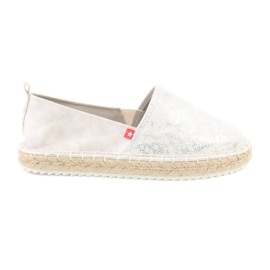 Big Star Espadrilles mit großem Stern 274A514 silber- grau