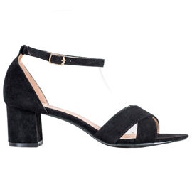 Seastar Stylische Wildledersandalen schwarz