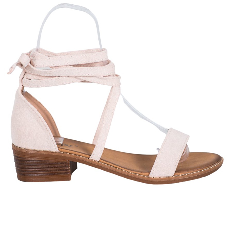 Gebundene Sandalen braun