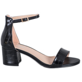 Seastar Sandalen mit Öko-Leder schwarz