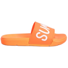 SHELOVET Gummi Hausschuhe orange