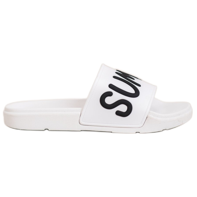 SHELOVET Gummi Hausschuhe weiß