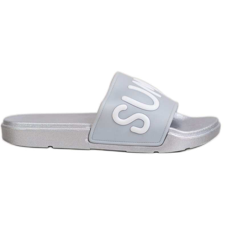 SHELOVET Gummi Hausschuhe grau