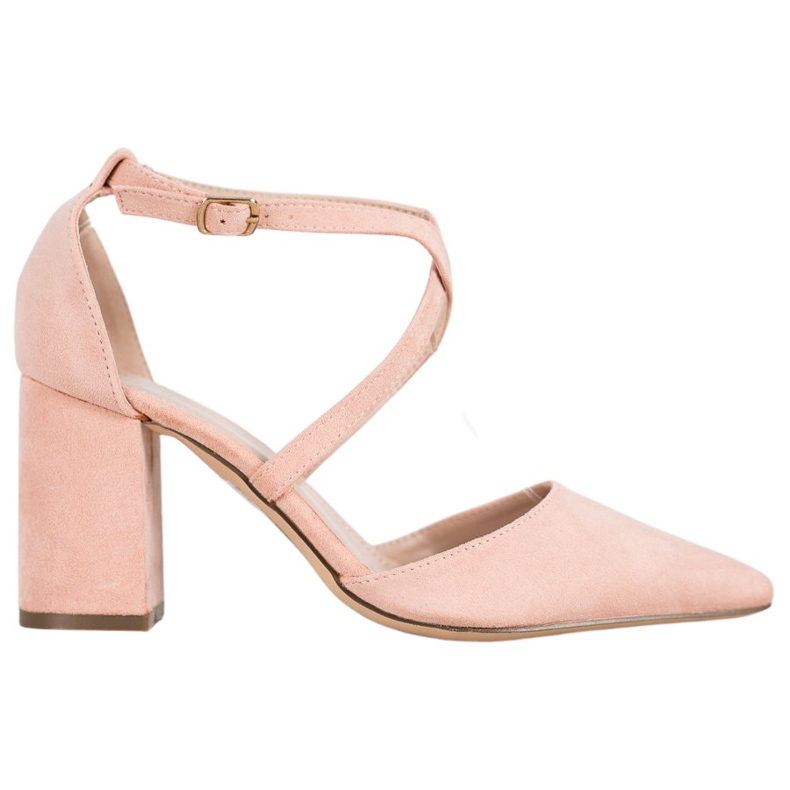 Diamantique Pumpen auf einer Säule mehrfarbig rosa