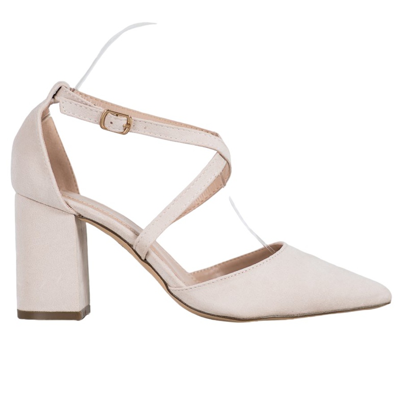 Diamantique Pumpen auf einer Säule braun