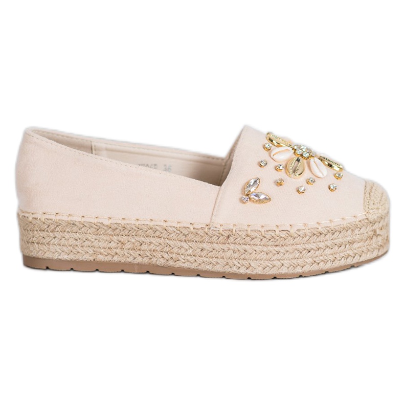 Seastar Espadrilles mit Ornamenten braun