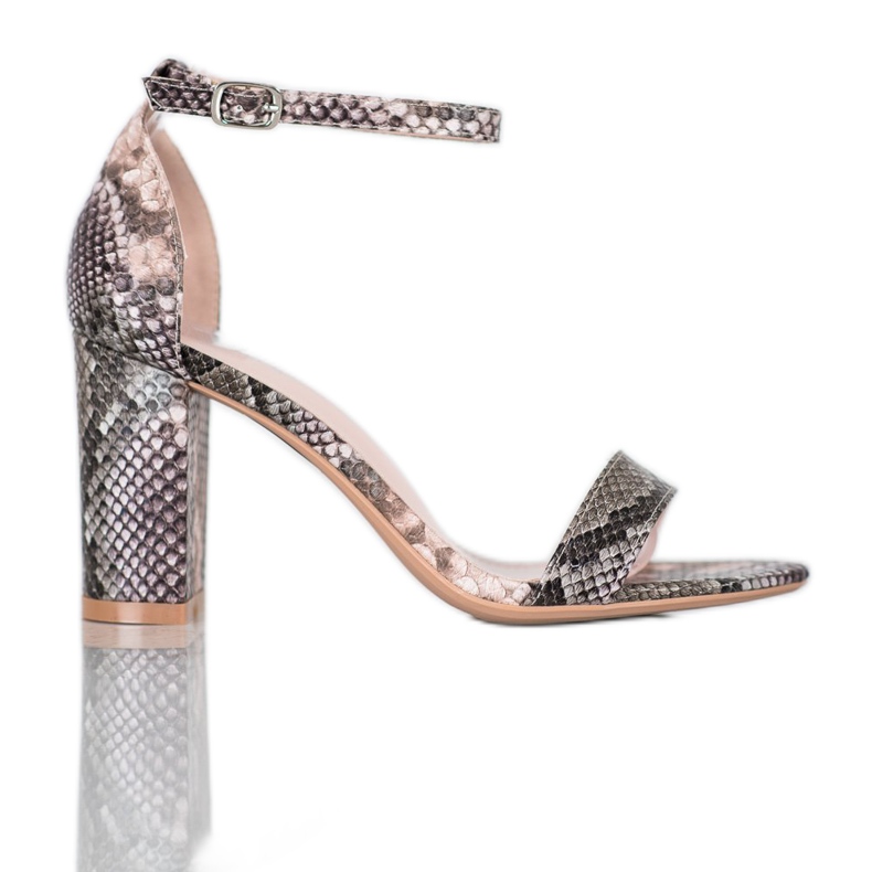 Seastar Sexy Sandalen mit Schlangenmuster mehrfarbig