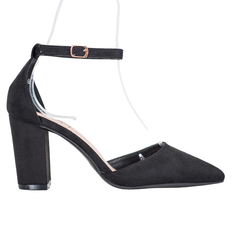 Seastar Wildleder-Pumps auf einer Säule schwarz