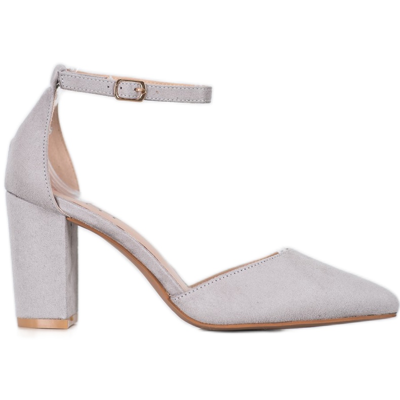 Seastar Wildleder-Pumps auf einer Säule grau