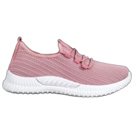SHELOVET Textile Sportschuhe rosa