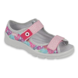 Befado Kinderschuhe 969Y149 rosa grau