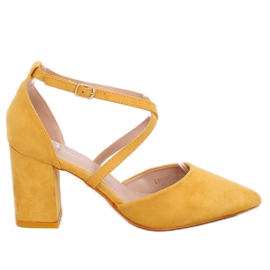 Pumps High Heels Schnitt Honig LY9153-5 Gelb