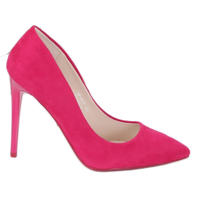 Pumps auf einem fuchsiafarbenen NF-51P Fuchsia-Absatz rosa