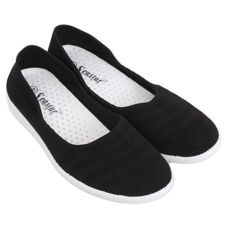 IC03 Schwarze Netzballerinas