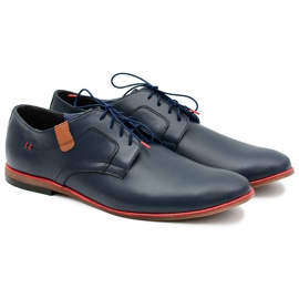 Bednarek Polish Shoes Herren Brogues Bednarek Elegantes Leder Marineblau Nikolas