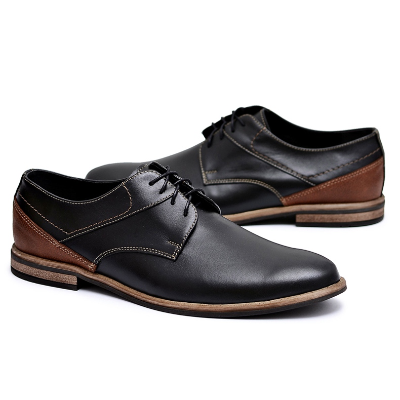 Bednarek Polish Shoes Herren Brogues Bednarek Elegantes Leder Schwarz Marcelo