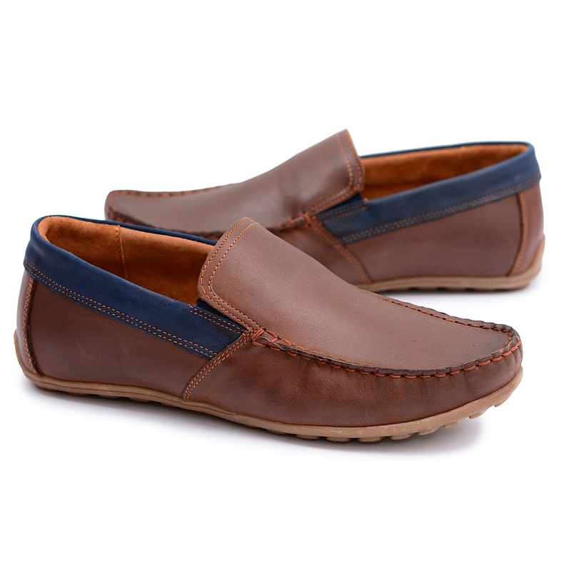 Neex | Braune Herren Slipper Pardon aus Leder
