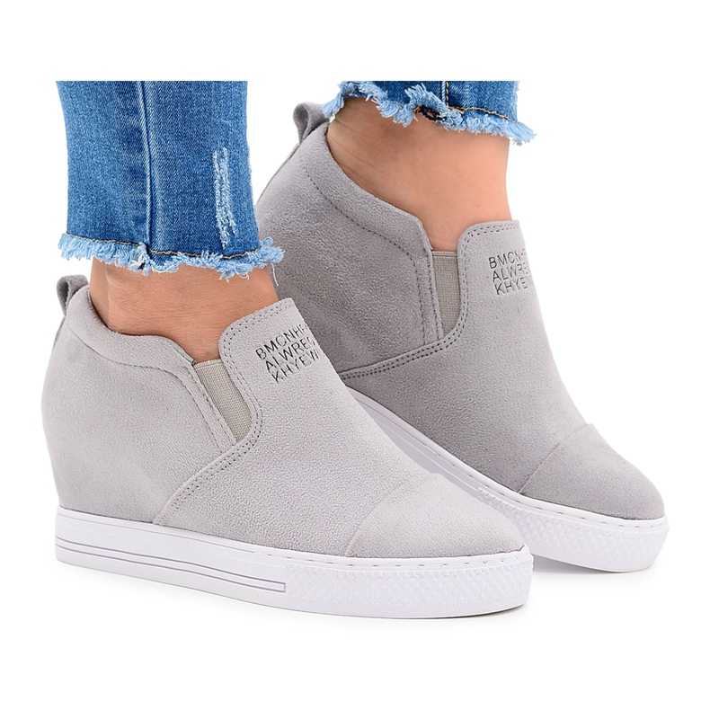 Damen Sneakers Sneakers Lu Boo Slip Grau Kaori