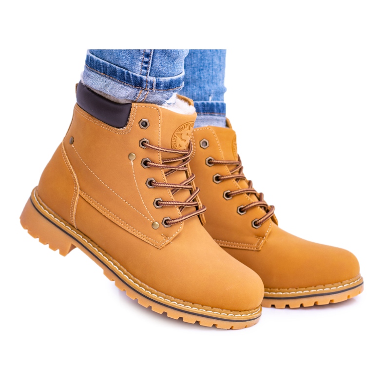 Damen Timber Stiefel mit Fell von Smith's Polari braun